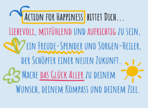 Das Action for Happiness Versprechen