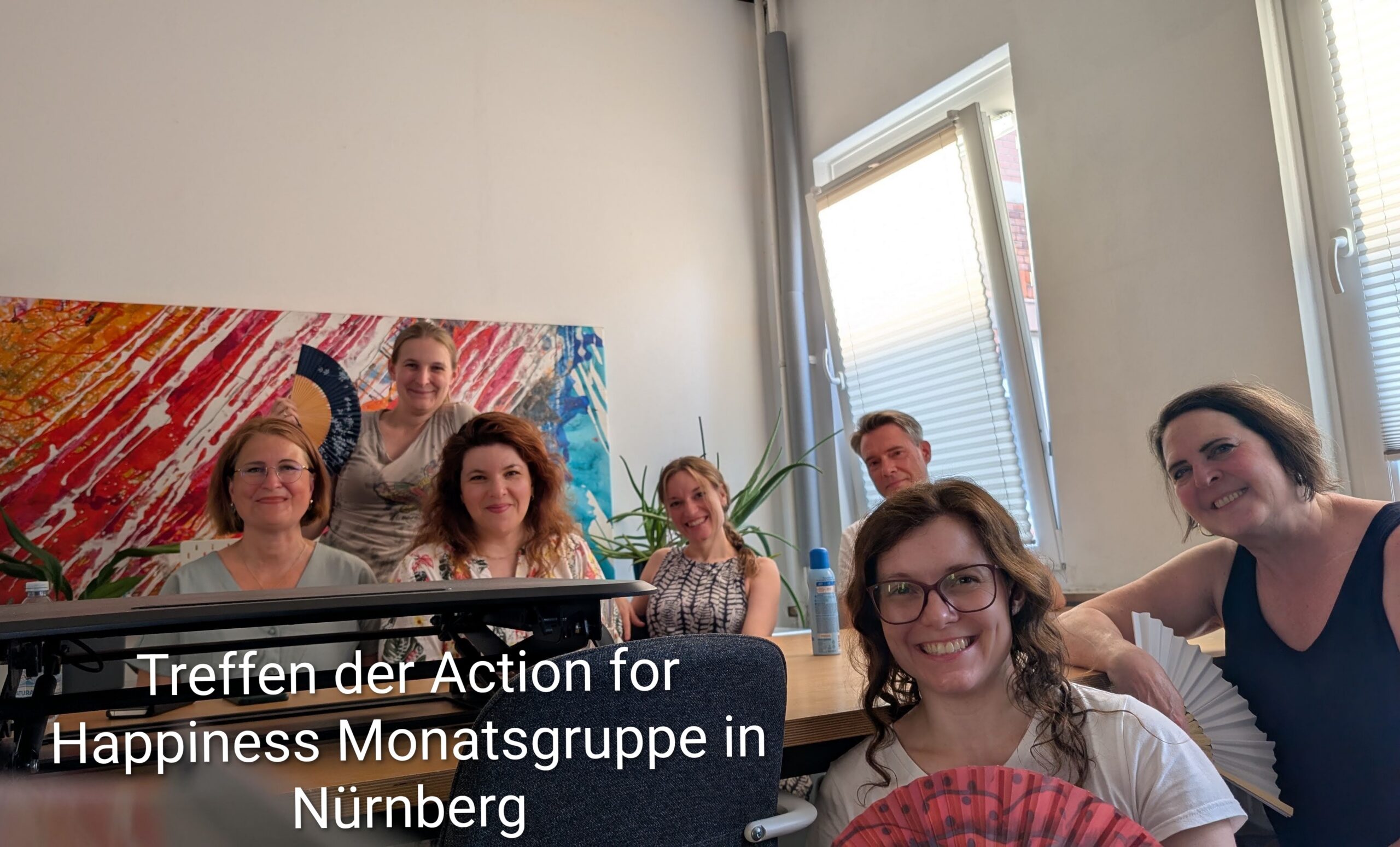 Es war heiß beim Treffen Monatsgruppe vor Ort in Nürnberg angeleitet von Rebekka und Eva.